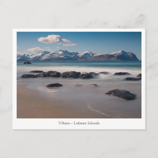 Carte Postale Lofoten Vikten Beach (Devant)