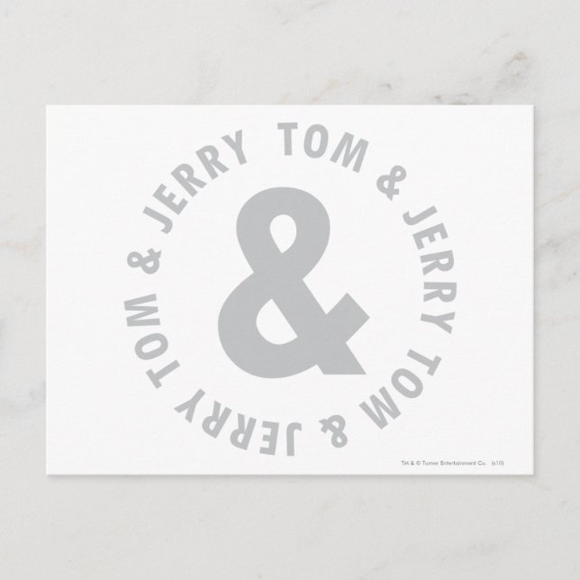 Carte Postale Logo 2 Tom et Jerry Round (Devant)