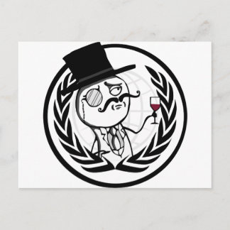 Carte Postale Logo anonyme de LulzSec