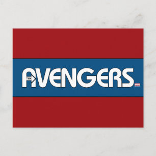 Carte Postale Logo Avengers Contour