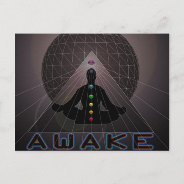 CARTE POSTALE LOGO AWAKE (Devant)