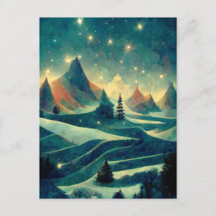 Carte postale Logo Business Whimsical Christmas Va