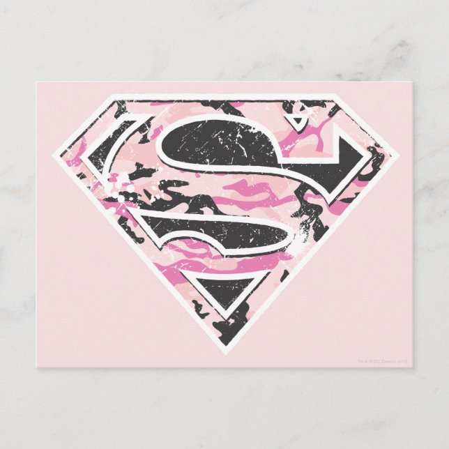 Carte Postale Logo Camouflage Supergirl (Devant)