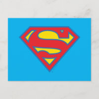 Logo Classique de Supergirl avec Contour Bleu