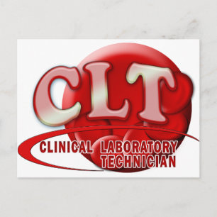 CARTE POSTALE LOGO CLT TECHNICIEN DE LABORATOIRE CLINIQUE SWOOSC