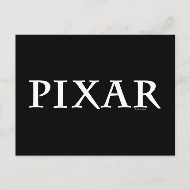 Carte Postale Logo de couleurs personnalisées Pixar (Devant)