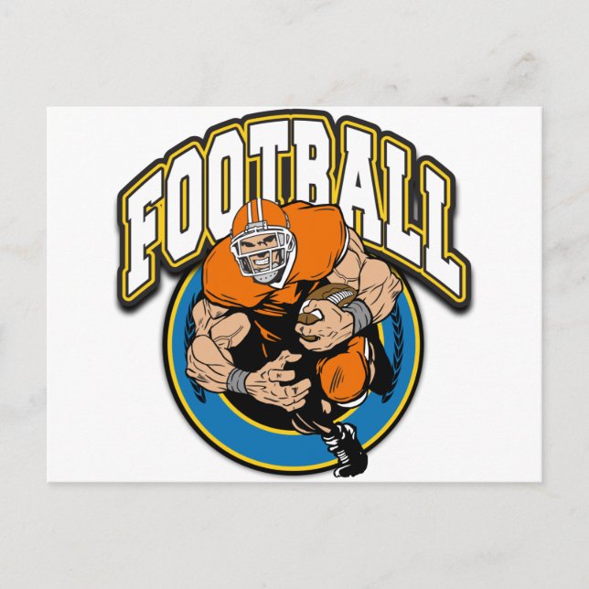 Carte Postale Logo de football (Devant)