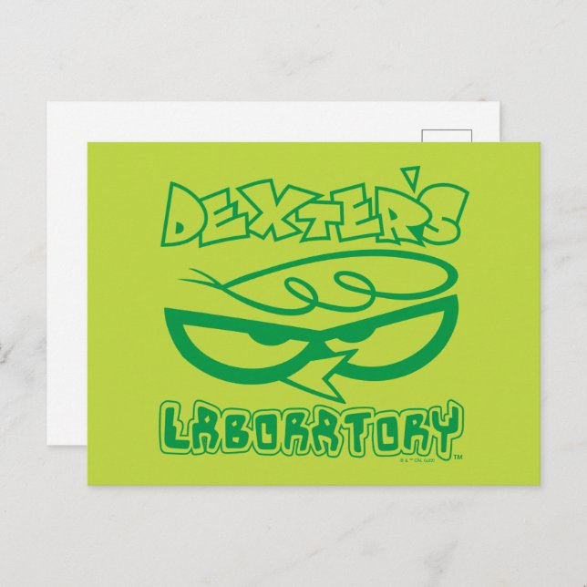Carte Postale Logo de la face de laboratoire de Dexter (Devant / Derrière)