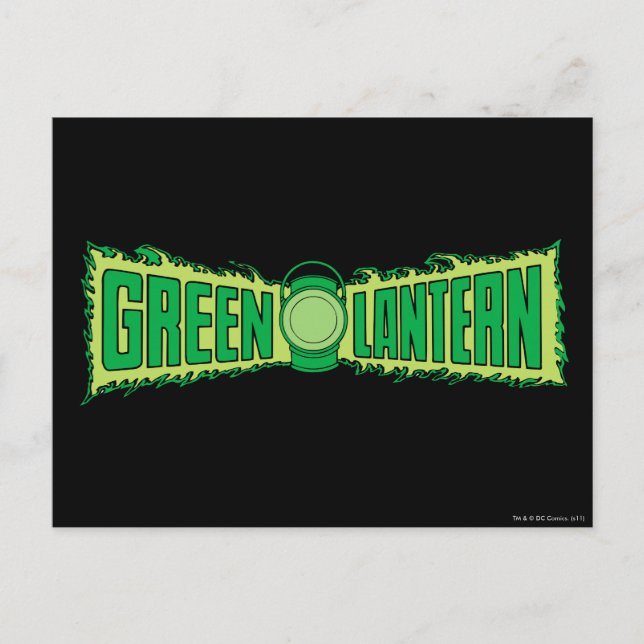 Carte Postale Logo de la lanterne verte 4 (Devant)