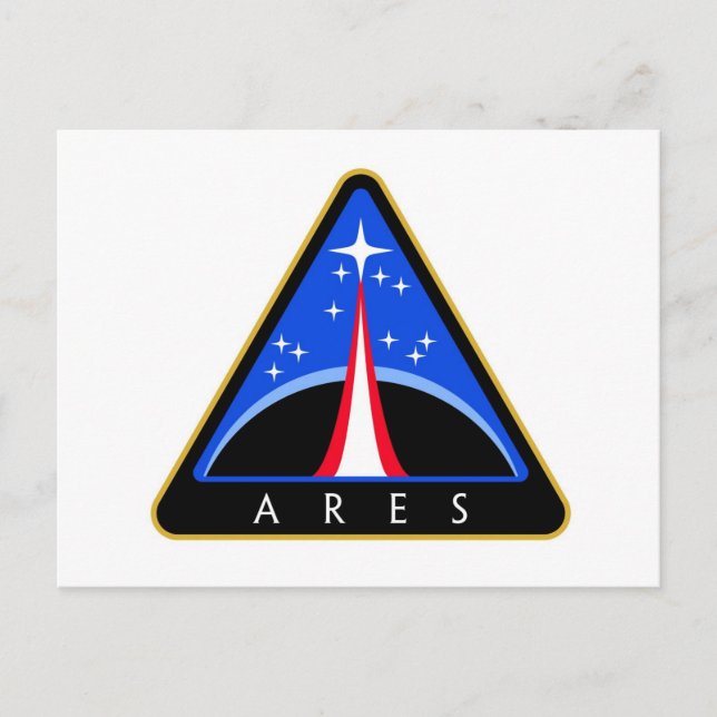 Carte Postale Logo de la NASA Ares Rocket (Devant)