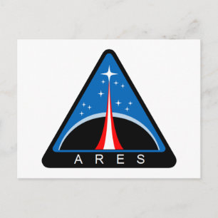 Carte Postale Logo de la NASA Project Ares