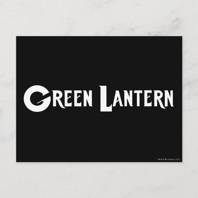 Carte Postale Logo de lanterne verte 10 (Devant)