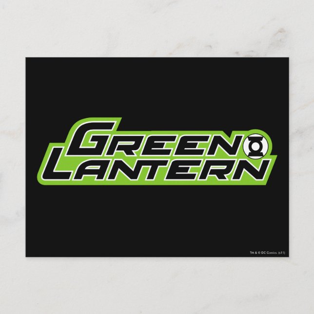 Carte Postale Logo de lanterne verte 2 (Devant)