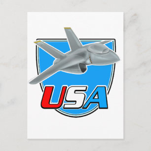 Carte Postale logo de l'avion à réaction