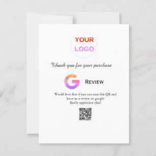 Carte Postale logo de l'entreprise de critique Google Scan QR cr