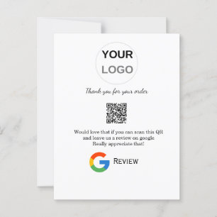 Carte Postale logo de l'entreprise de revue Google Scan QR revie