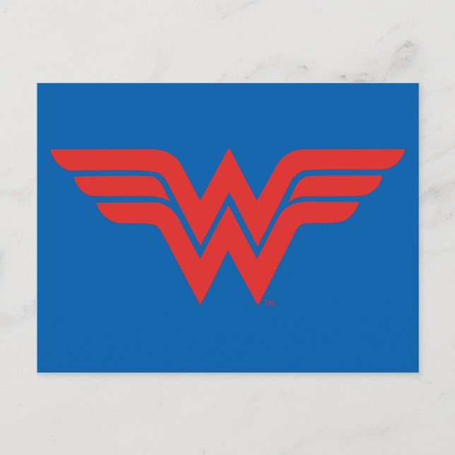 Carte Postale Logo de Red Wonder Woman (Devant)