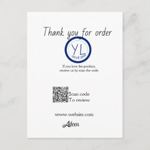Carte Postale logo de site web d'entreprise de critique Google s