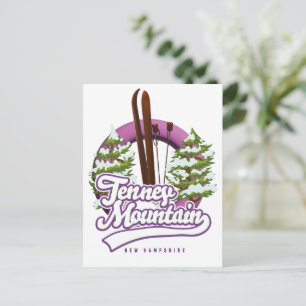 Carte Postale Logo de ski de la montagne Tenney