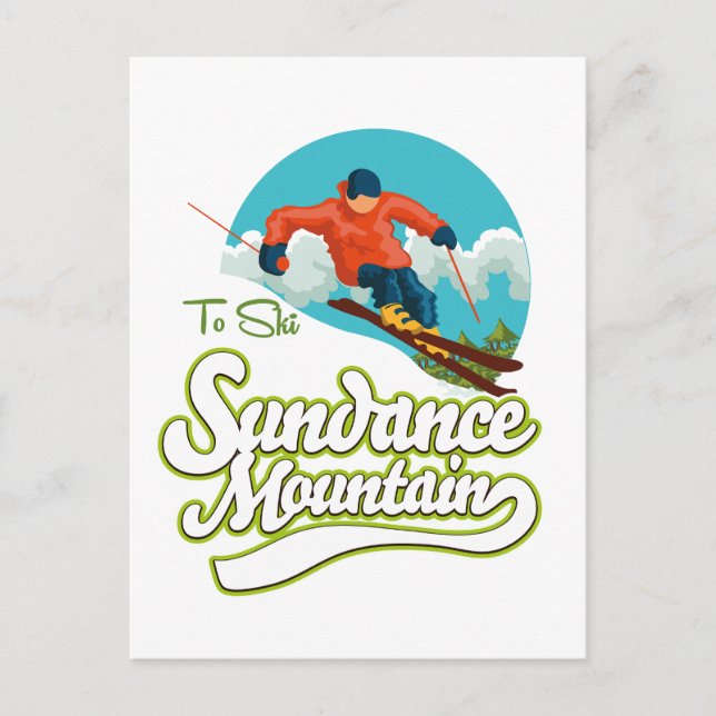 Carte Postale Logo de ski Sundance Mountains (Devant)