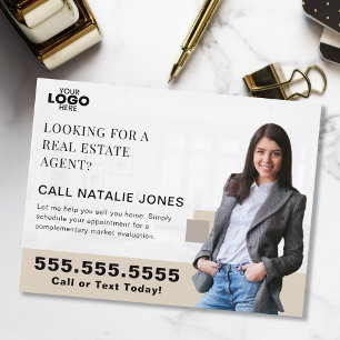 Carte Postale Logo de vente immobilier