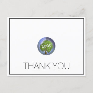 Carte Postale Logo d'entreprise Merci