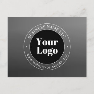 Carte Postale Logo d'entreprise ou design & texte modifiable