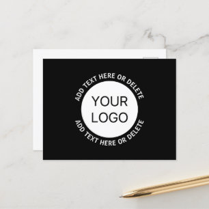 Carte Postale Logo d'entreprise ou toute image et texte modifiab