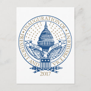 Carte Postale Logo d'inauguration du président Trump Pence