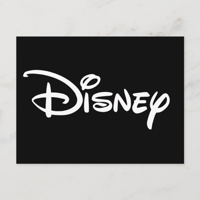 Carte Postale Logo Disney White (Devant)