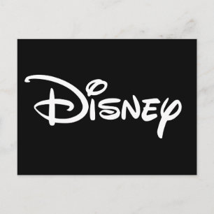 Carte Postale Logo Disney White