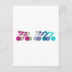 Carte Postale Logo du cool Bikers