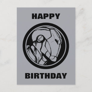 Carte Postale Logo du profil d'Iron Man