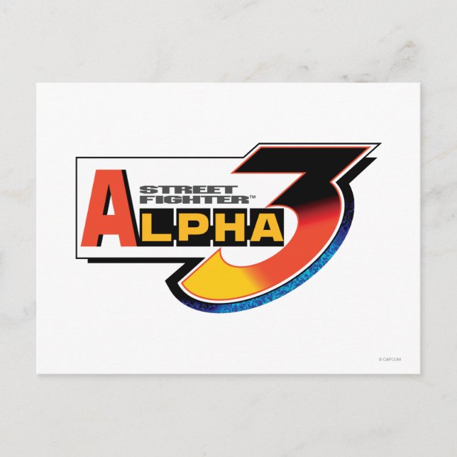 Carte Postale Logo du Street Fighter Alpha 3 (Devant)