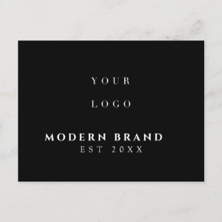 Carte Postale Logo Élégant Moderne Professionnel