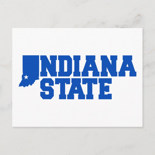 Carte Postale Logo Indiana State (Devant)