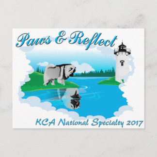 Carte Postale Logo KCA National pour les arrière - plans noirs
