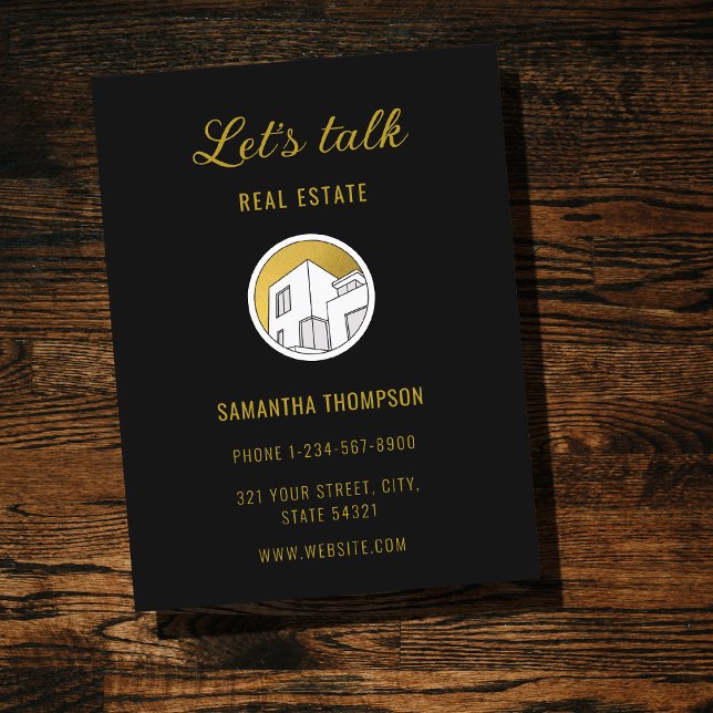 Carte postale Logo Marketing Immobilier Profession (Professional Real Estate Marketing Logo Postcard)