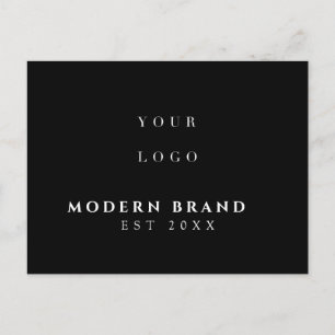 Carte Postale Logo Moderne Élégant Professionnel