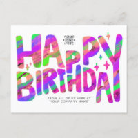 Logo Purple Green Fun Crayon manuscrit Anniversair