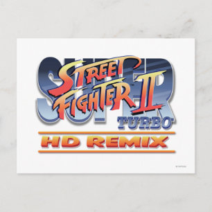 Carte Postale Logo Remix Turbo HD Street Fighter II