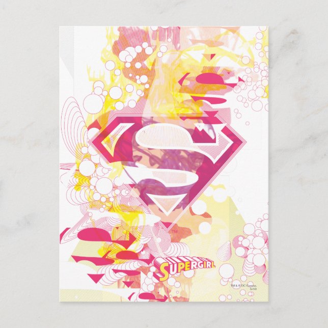 Carte Postale Logo Retro Supergirl (Devant)
