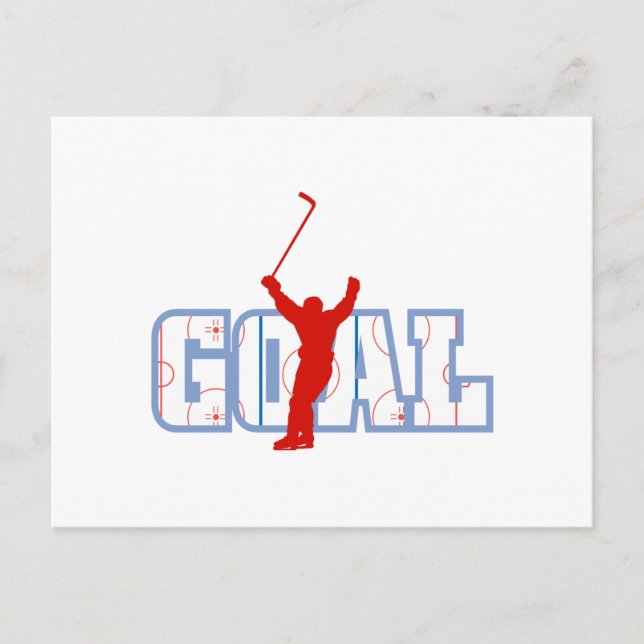 Carte Postale Logo - Rouge Blanc & Bleu Objectif (Devant)