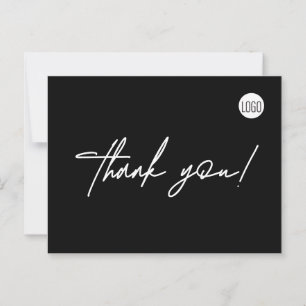 Carte Postale Logo simple Chiropratique Noir Personnalisé