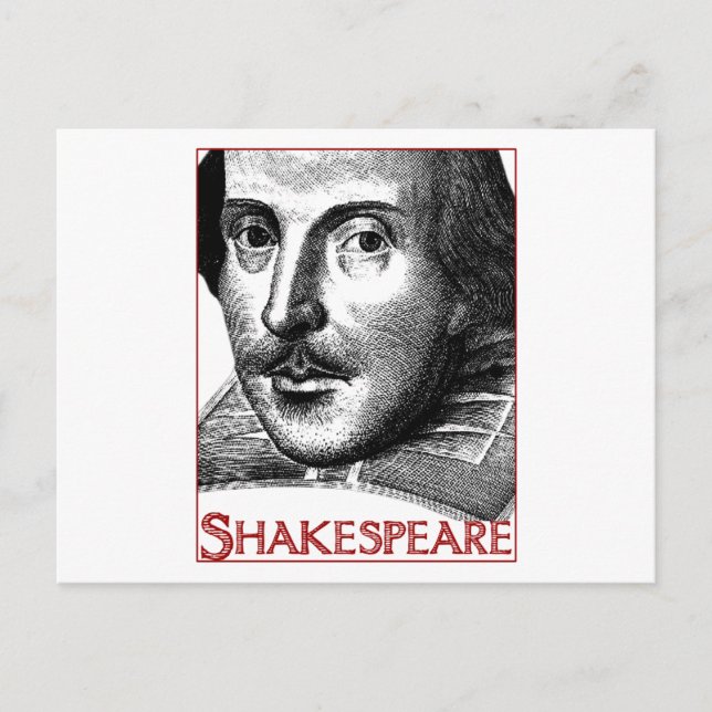 Carte Postale Logo simple Shakespeare (Devant)
