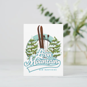 Carte Postale logo ski de Loon Mountain New Hampshire