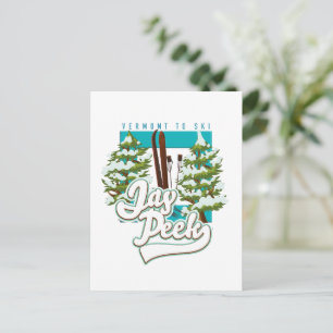Carte Postale Logo ski Jay Peek Vermont