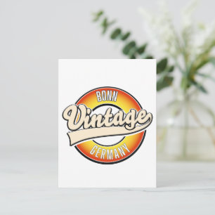 Carte Postale Logo style vintage Bonn