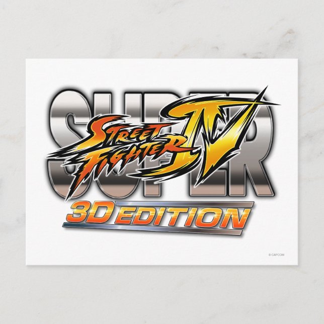 Carte Postale Logo Super Street Fighter IV 3D Edition (Devant)