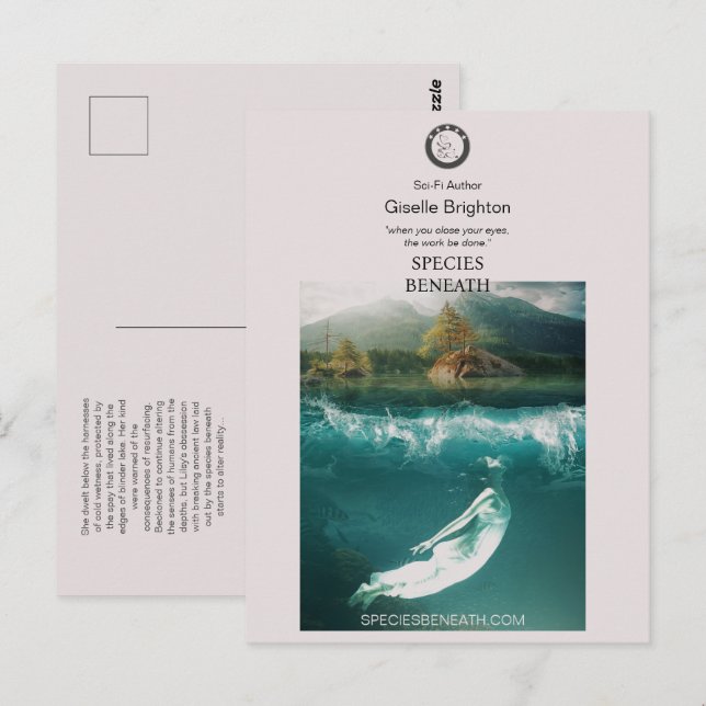 Carte Postale Logo Taupe Auteur Matériel promotionnel Signets (Devant / Derrière)
